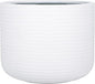 SAFAVIEH Outdoor Collection Nardo White Cement Ficonstone Planter Pot