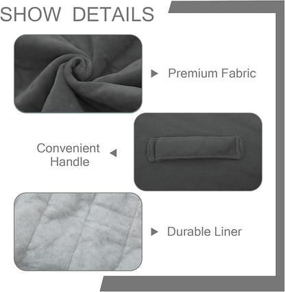 MeMoreCool Square Stuffed Pouf Ottoman Foot Rest, Floor Pouf Foot Stool with Foam Chunk Filling, Soft Stuffed Ottoman Footrest for Living Room