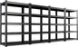 Set of 4 71"H-35"W Garage Shelving-2050LBS 5 Tier Storage Shelves,Adjustable Heavy Duty Metal Shelving Unit and Storage Large Rack,Utility Steel Shelf For Shop Warehouse Industrial Pantry 71"x35"x16"