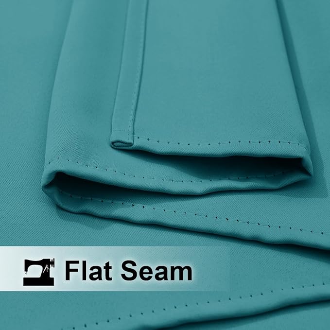 NICETOWN Peacock Teal Outdoor Curtain for Patio Waterproof, Rustproof Grommet Thermal Insulated Privacy Shade for Balcony/Porch, Weatherproof Curtain for All Season, W52 x L72, 1 Panel