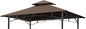 Eurmax USA High Performance Grill Gazebo Canopy Replacement Cover 5x8 BBQ Shelter Top（Coffee）