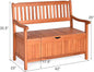 Storage Bench with Eucalyptus Frame, Removable Liner, Natural Finish