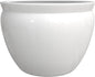 Red Lantern Large 22" White Porcelain Fishbowl Planter