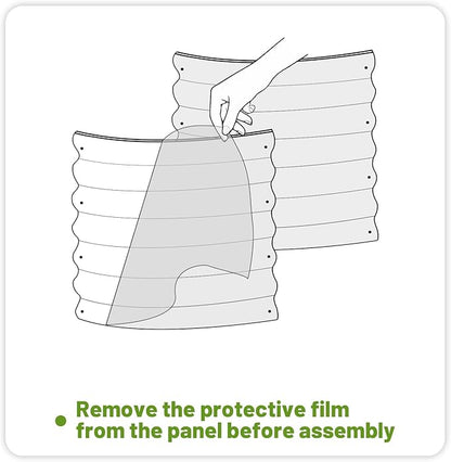 SnugNiture Galvanized Raised Garden Bed, 4x2x1ft Oval Metal Planter Box for Planting Outdoor Plants Vegetables