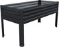 Galvanized Raised Garden Bed with Legs,48×24×30in Elevated Planter Box for Backyard,Garden, Patio, Balcony, 350lb Capacity,Planters for Outdoor Plants,Black