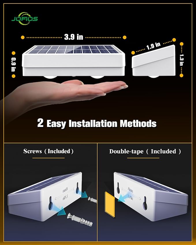Solar Fence Lights 20 Pack, 50 Lumens Outdoor Solar Lights with 12 Modes RGB Color Glow LED，Waterproof, Solar Lights for Patio, Backyard, Deck, Fence, Railing(White Shell)