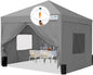 Quictent Privacy 10x10 Pop up Canopy Tent with Sidewalls and Roll-up Ventilated Windows, One Person Easy Setup, Outdoor Commercial Gazebo Shelter Enclosed Waterproof, Bonus 4 Sandbags