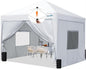 Quictent Privacy 10x10 Pop up Canopy Tent with Sidewalls and Roll-up Ventilated Windows, One Person Easy Setup, Outdoor Commercial Gazebo Shelter Enclosed Waterproof, Bonus 4 Sandbags