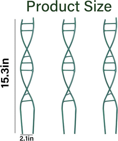 Indoor Plant Trellis for Potted Plants - Upgraded Metal Spiral Design for Climbing Plants, Durable Powder Coated Support for Small Houseplant Pots, Ideal for Indoor & Outdoor Use