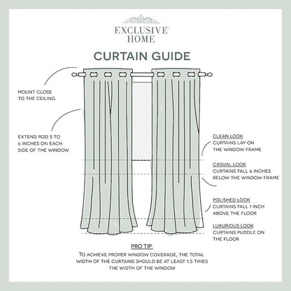 Exclusive Home Cabana Solid Indoor/Outdoor Light Filtering Hook-and-Loop Tab Top Curtain Panel Pair, 54"x63", Sundress
