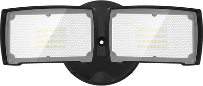 LEPOWER 28W 3000LM ‌LED Security Flood Light‌ ‌Outdoor‌, Switch Controlled Aluminum ‌Security Light‌, 2 Adjustable Heads, 5500K Daylight, IP65 Waterproof, Wet Location for Patio, Garden, Yard Lights