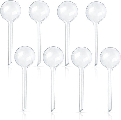 8 Pcs Clear Plant Watering Globes,Plastic Self Watering Bulbs Ball,Garden Water Device for Plant Indoor Outdoor(Small)