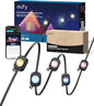 eufy Permanent Outdoor Lights E22, 100ft+ 50ft kit (Total 150ft) with 90 Triple-LED Lights, Smart RGBWW, Up to IP67 Waterproof, AI Light Themes for Halloween, Christmas, Works with eufy Cams, Black
