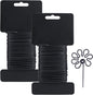 Tenn Well Garden Wire, 66 Feet 2.8mm Bendable Garden Plant Ties for Climbing Plants, Tomatoes, Climbing Roses, Trellises (2PCS X 33 Feet, Black)