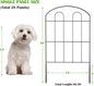 Decorative Garden Fence, 28 Panels, 24 in x 30 ft Black Metal