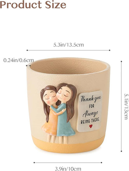 Gardening Gifts for Women: 5.3in Plant Pot Gifts for Gardener - Plant Mom Presents for Gardener - Plant Pot Garden Presents for Mom Friends Lady Christmas Birthday Mothers Day