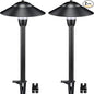 SUNVIE LED Pathway Lights Low Voltage 12-24V 3W Landscape Lighting, 3000K Low Voltage Landscape Lights, IP65 Waterproof Aluminum Path and Area Light for Outdoor Yard Garden Walkway, 2 Pack