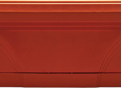 Southern Patio 36 Inch Rectangular Plastic Medallion Hanging Windowsill and Garden Box Planters with Drainage Holes, Terracotta (2 Pack)