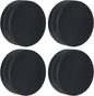 2LB Heavy Duty Outdoor Curtain Weights, Strong Magnetic Gazebo Curtain Weights, Rubber Covered Waterproof Drapery Weight, Prevent Curtain Liner from Blowing Around, Black, 4 Pairs