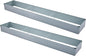 2 Pack 12x2x1FT Galvanized Raised Garden Bed Kit, Outdoor Metal Planter Box for Vegetables, Bottomless Rectangular Gardening Bed with Support Rods, Tool-Free Assembly, Gray
