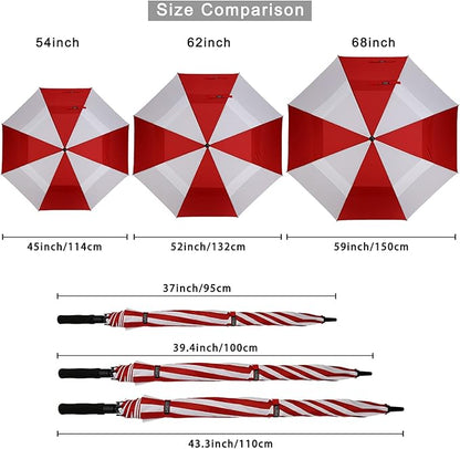 G4Free 47/54/62/68/72 Inch Automatic Open Golf Umbrella Oversize Extra Large Double Canopy Vented Windproof Waterproof Stick Umbrellas