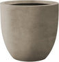 Kante 16.5" Dia Round Concrete Planter, Large Outdoor Modern Indoor Decorative Plant Pots with Drainage Hole and Rubber Plug for Home and Garden, Weathered Concrete