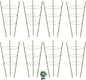 8 Pack Tomato Cage Plant Support Cages for Garden, 18 inches Tomato Trellis for Climbing Plants, Upgrade Garden Plant Stakes with Adjustable Ring, Tomato Rings for Support