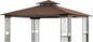 SCOCANOPY Replacement Gazebo Canopy for 10 x 12 Regency II Patio Gazebo Model L-GZ798PST,A101004104,A101004105,(Brown)
