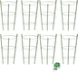 8 Pack Tomato Cage for Garden Plant Support, 18 inches Small Tomato Cages Tomato Trellis with Adjustable Rings, Plant Stakes for Peony Support, Tomato Stakes Rings for Climbing Plants