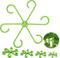 20pcs Plant Stem Support, Unique Design Stem Supports for Indoor Plants, Monstera Plant Support for Thriving Growth, Four Different Size Combinations Indoor Plants Accessories (Green)