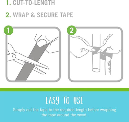 Velcro Brand ONE-WRAP Ties | Tree and Plant Supports for Effective Growing | Strong Gardening Grips are Reusable and Adjustable | Cut-to-Length, 18 ft x 2 in, Green-Recycled Plastic