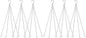garini 6 Pack, 23 Inch Silver Hanging Baskets Chain, Hanging Chains with Hooks Flower Pot Chain Replacement Plant Hangers for Planters, Bird Feeders and Lanterns