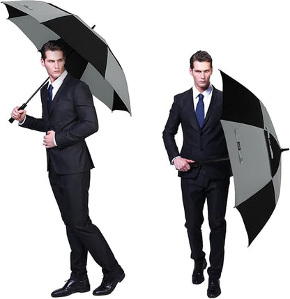 G4Free 47/54/62/68/72 Inch Automatic Open Golf Umbrella Oversize Extra Large Double Canopy Vented Windproof Waterproof Stick Umbrellas