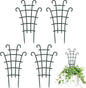 4 Pcs Small Trellis for Potted Plants Plant Trellis Indoor Trellis for Potted Plants Stackable Plastic Plant Support Houseplant for Climbing Indoor Monstera Pothos Ivy Plants Decor