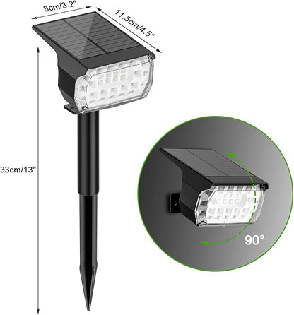 LANSOW Solar Spot Lights Outdoor Color Changing, [7 Modes/8 Pack] Christmas Landscape Spotlights, Solar Lights Outdoor Waterproof, Solar Powered Flood Lights for Outside Yard Garden Pathway