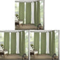 Elrene Home Fashions Matine Weatherproof Tab-Top Indoor/Outdoor Solid Color Curtain Panel for Porch, Pergola, Patio, Deck, 52”W x 95”L, Green (Pack of 3)