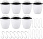 Homend 7 Pack Self Watering Hanging Planters, L Size, Suitable for Indoor or Outdoor Use, Durable and Great for Gifting