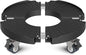 Goovilla Heavy Duty Plant Stand with Wheels, 1Pack Adjustable 15-22 Plant Caddy with Lockable Caster Wheels 440LBS, Rolling Stand/Dolly/Roller for Indoor Outdoor Large Planter, Flower Pot,Black