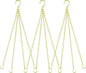 garini 3 Pack, 23 Inch Hanging Baskets Chain, Gold Hanging Chains with Hooks Flower Pot Chain Replacement Plant Hangers for Planters, Bird Feeders and Lanterns