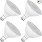 PAR38 LED Flood Light Bulbs Outdoor, 18W (120W Equivalent), Warm White 3000K, Dimmable Weatherproof E26 Base Outdoor Flood Lights for Porch, Yard, Garage, 1800LM, 4 Pack