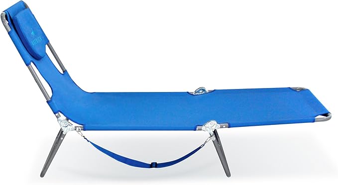 Ostrich the Original Chaise 72 x 22 Inch Lounge Portable Reclining Lounger, Outdoor Patio, Beach, Lawn, Camping, or Pool Tanning Chair, Aqua