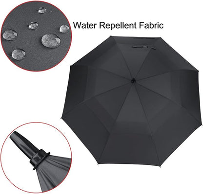 G4Free 47/54/62/68/72 Inch Automatic Open Golf Umbrella Oversize Extra Large Double Canopy Vented Windproof Waterproof Stick Umbrellas