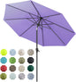 Tempera Patio Market Outdoor Table Umbrella with Auto Tilt and Crank, Large Sun Umbrella with Sturdy Pole & Fade Resistant Canopy, Easy to Set