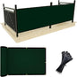 UPGRADE Privacy Screen 3' x 16' Fence Commercial Shade Cover with Brass Grommets Heavy Duty Perfect for Outdoor Back Yard, Dark Green, Customizable