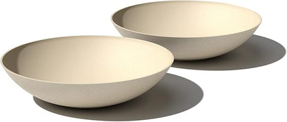 Veradek Mason Series Lane Bowl Planter| for Indoor or Outdoor Tabletops/Gardens |Made from Plastic-Stone Composite with Drainage Holes|Modern Décor for Flowers, Succulents, Small Plants