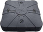 EliteShade USA 33" x 33" Offset Patio Umbrella Base Sand/Water Filled Square Umbrella Stand,Black