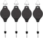 4 Pack Plant Hook Pulley, Retractable Plant Hanger Easy Reach Hanging Flower Basket for Garden Baskets Pots and Birds Feeder Hang High up and Pull Down to Water Or Feed