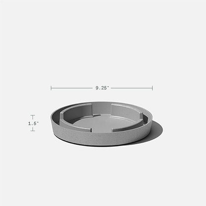 Veradek Vega Round Tall Planter Pots for Indoor/Outdoor Use | Made from Plastic - Stone Mix with Drainage Holes | Perfect for Small to Large Succulent Plants, Flowers, Modern Interior Plants