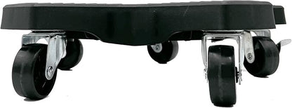 Bosmere 16" Plant Caddie - Heavy-Duty Rolling Plant Stand with Locking Wheels, 500 lb Capacity – Durable Plant Caddy for Indoor/Outdoor Use, Charcoal