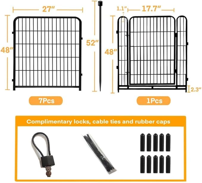 48 in Decorative Garden Fence - Image 4